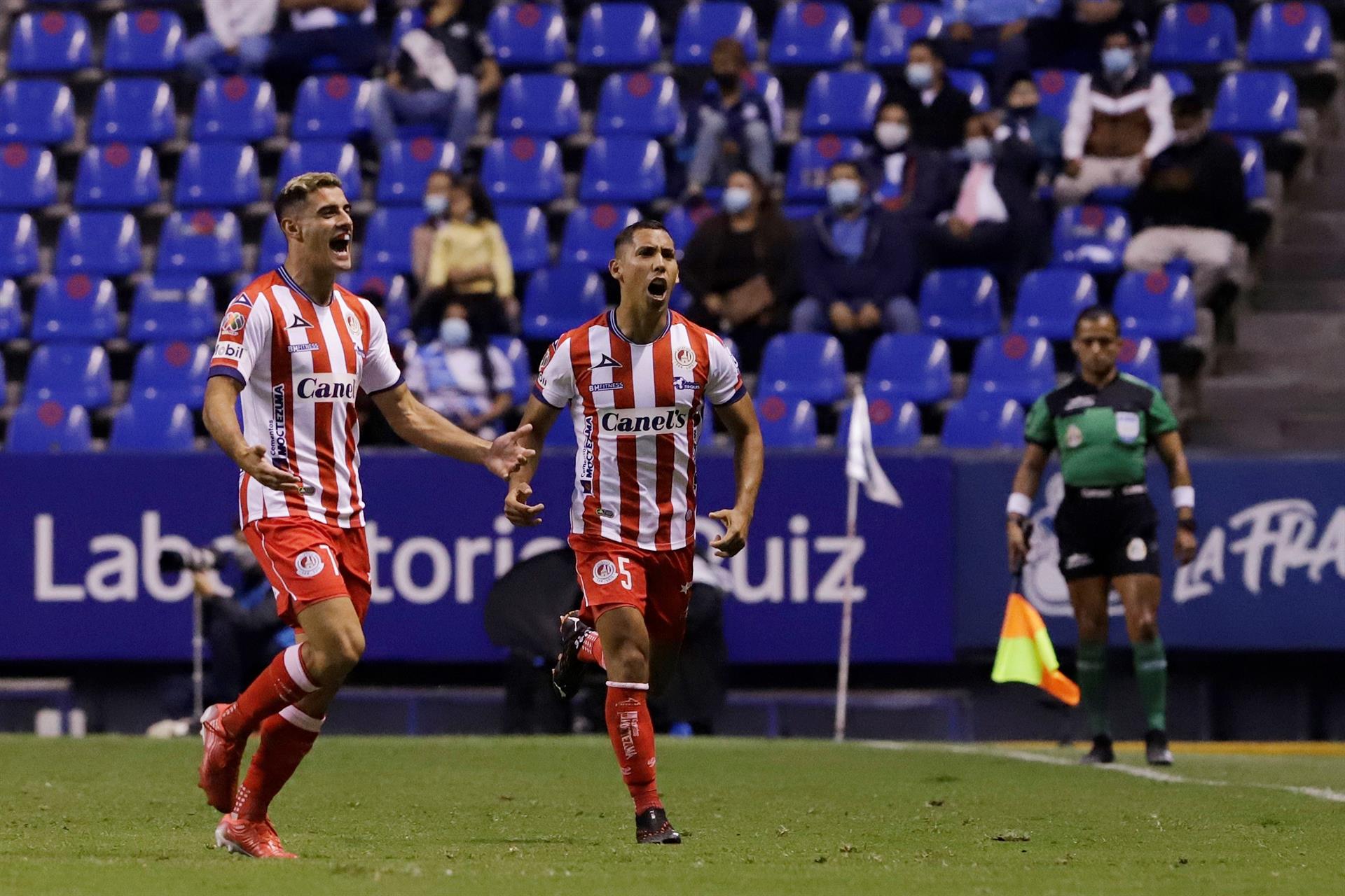 Club Puebla deja ir la victoria en el último minuto ante Atlético San Luis
