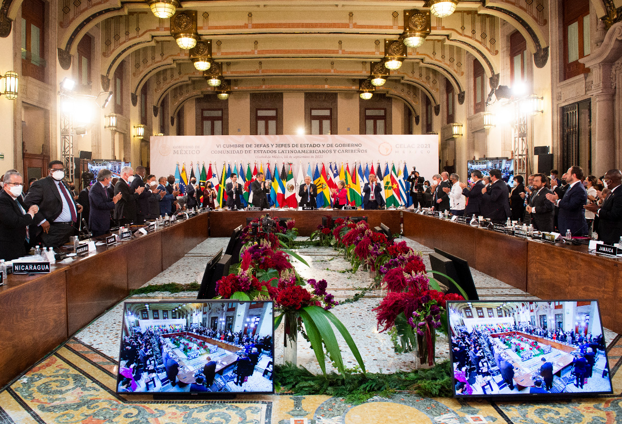 Concluye en Palacio Nacional de México Sexta Cumbre de Estados Latinoamericanos y Caribeños