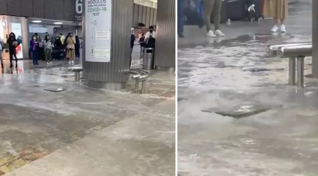 Inundaciones en Aeropuerto Internacional de la CDMX, controladas