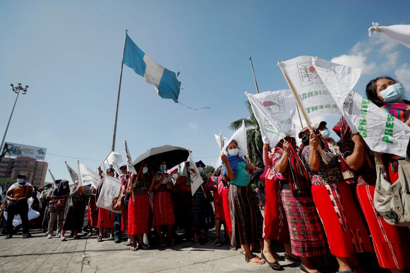 En Guatemala marcharon contra la discriminación de pueblos indígenas