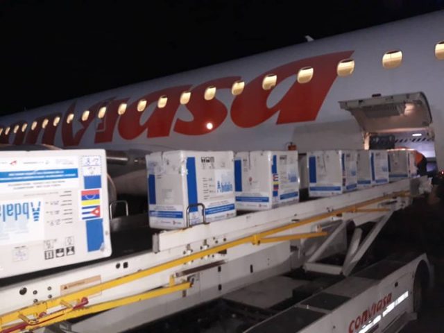 Llegaron a Venezuela 900 mil dosis de la vacuna Abdala