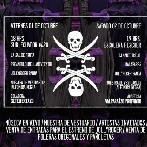 Alfombra negra: Pasarela de piratas en escala Fisher de Valparaíso