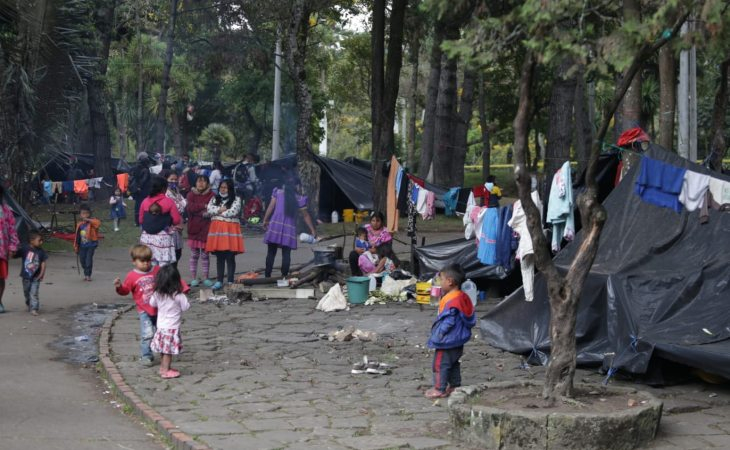 Indígenas colombianos denuncian que les enviaron al Esmad para que desalojen un campamento