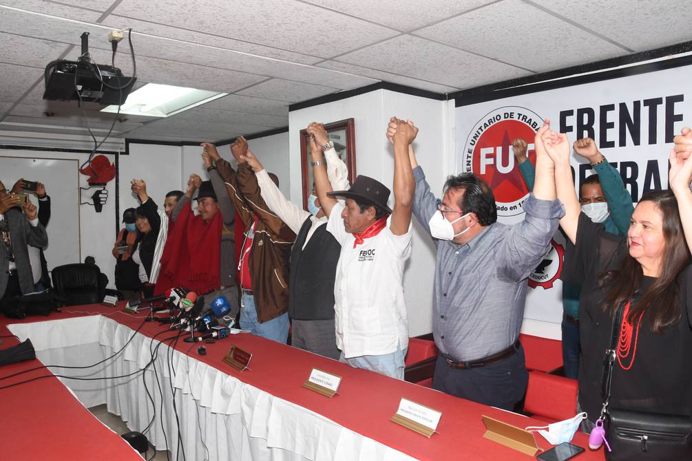 Organizaciones de Ecuador ratifican jornadas de protesta contra el gobierno de Lasso