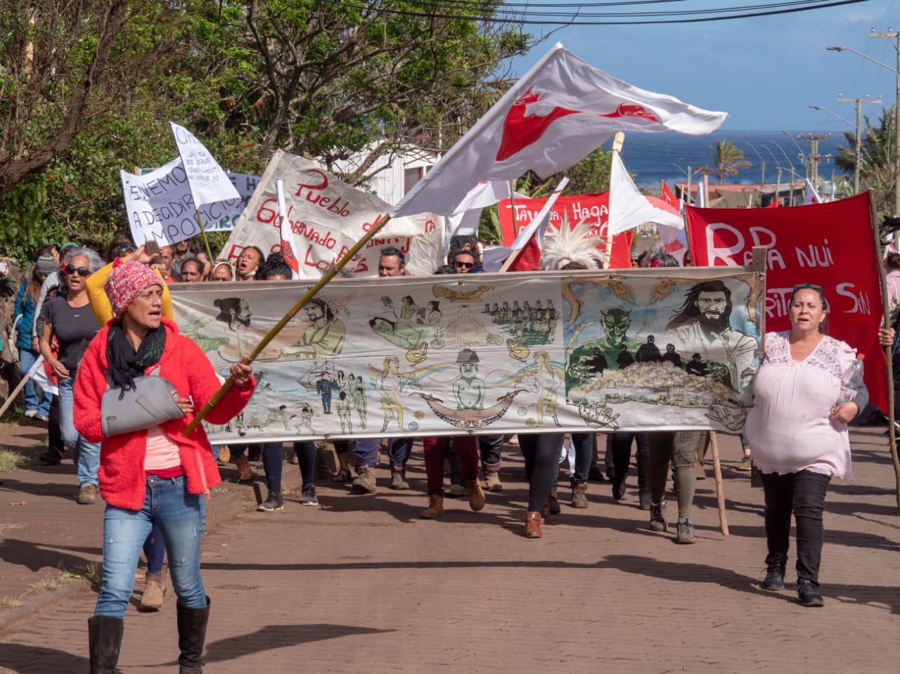 Rapa Nui: Habitantes se manifestaron en contra del pase de movilidad y enviaron carta a Piñera