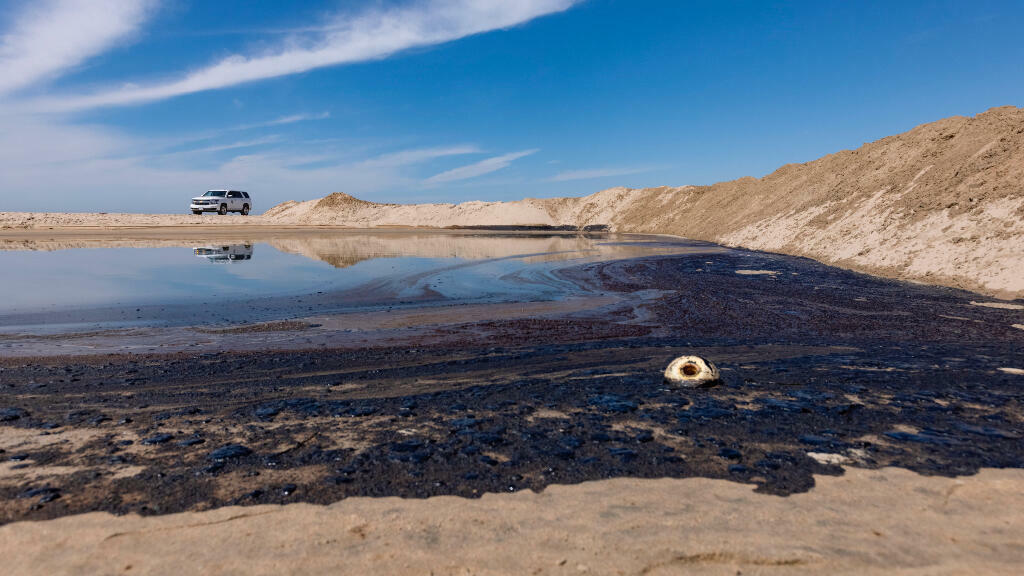 Sur de California Derrame petróleo