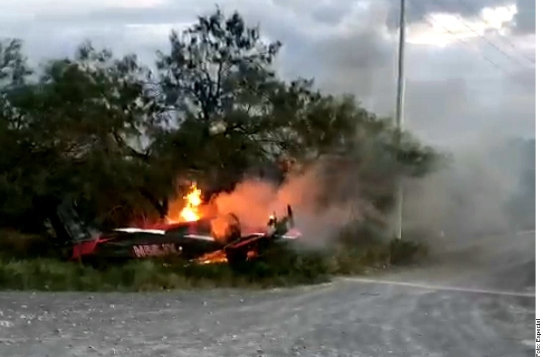 Accidente de aeronave en Vallecillo, Nuevo León, deja dos heridos