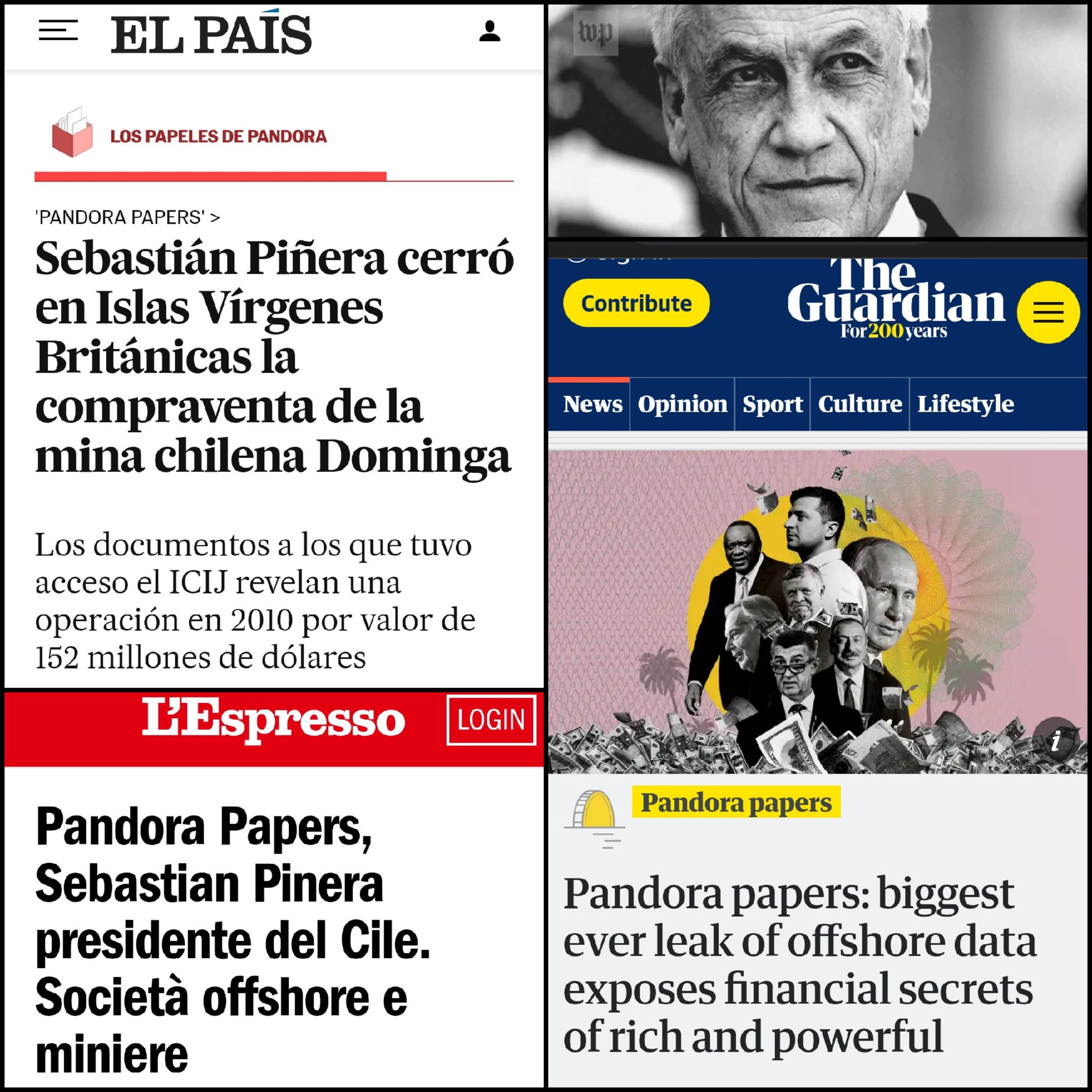 Reacciones a escándalo internacional por negocios Piñera caso “Dominga” en Islas Vírgenes Británicas