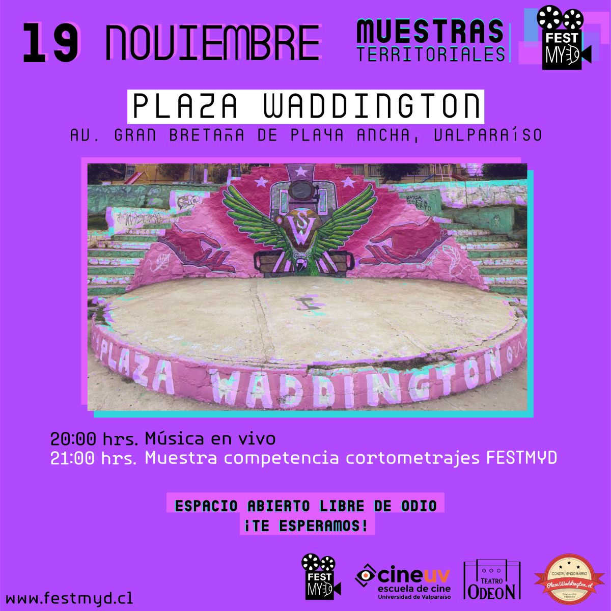 Festival de Cine de Mujeres y Diversidades parte este viernes con pantalla territorial en Plaza Waddington de Valparaíso