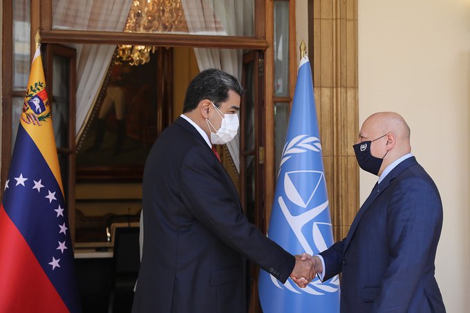 Maduro sostuvo reunión privada con el fiscal de la Corte Penal Internacional, Karim Khan