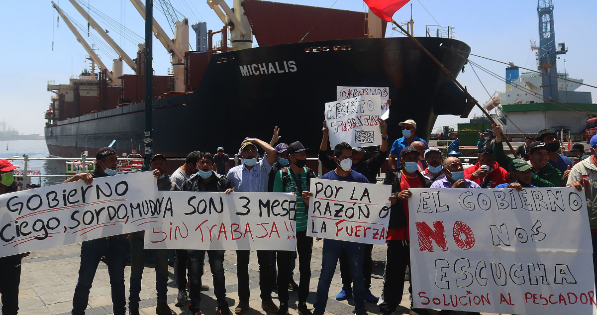 Pescadores de excaleta Sudamericana y acuerdo con el Gobierno: «No nos deja satisfechos, ya que no cubre todas nuestras necesidades»