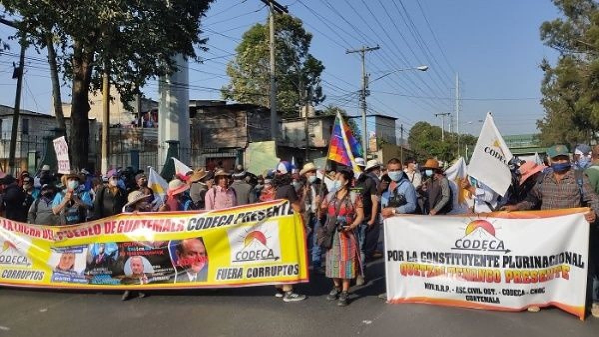 Guatemala: Policía reprime manifestación de campesinos e indígenas