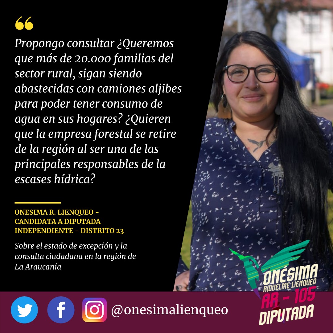Onésima Lienqueo: «La voz de la región de La Araucanía no son 147.000 personas señor Luciano Rivas»