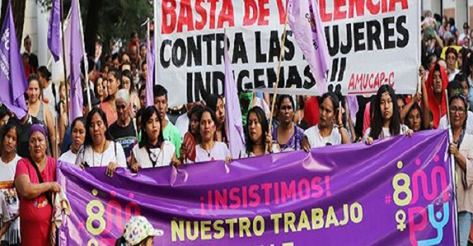 Campesinas luchando por derechos, soberanía alimentaria y contra las violencias