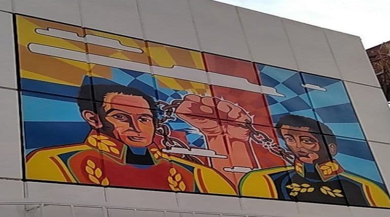 Inauguran mural de Bolívar y Petión de Katiuska Ruiz