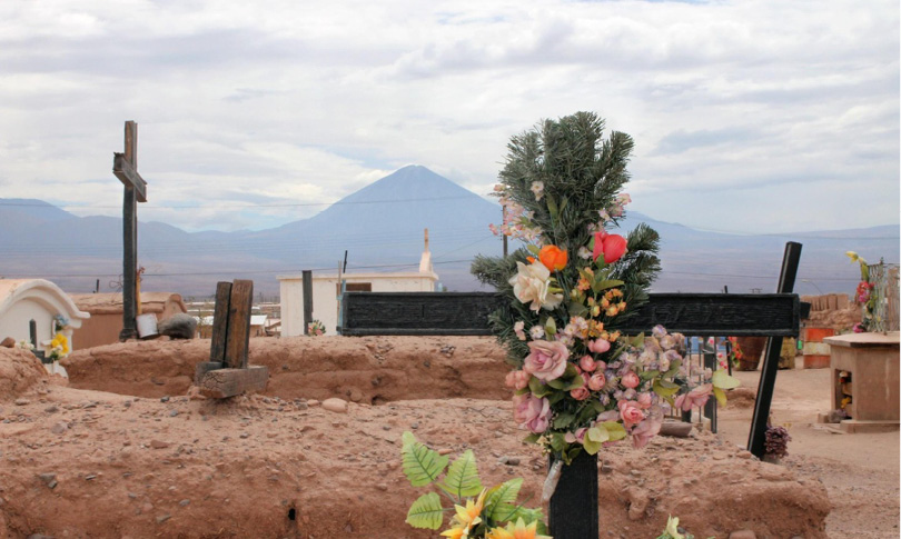 Cementerio San Pedro de atacama. Fotografía de Marcelo Maureira