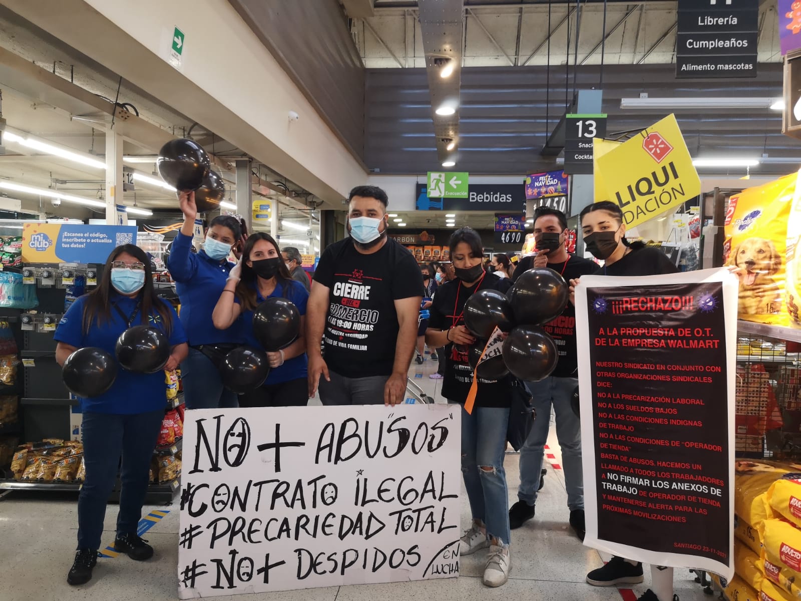 Frente Sindical de Walmart reactiva movilizaciones contra reconversión arbitraria de cajeros a operadores de tienda