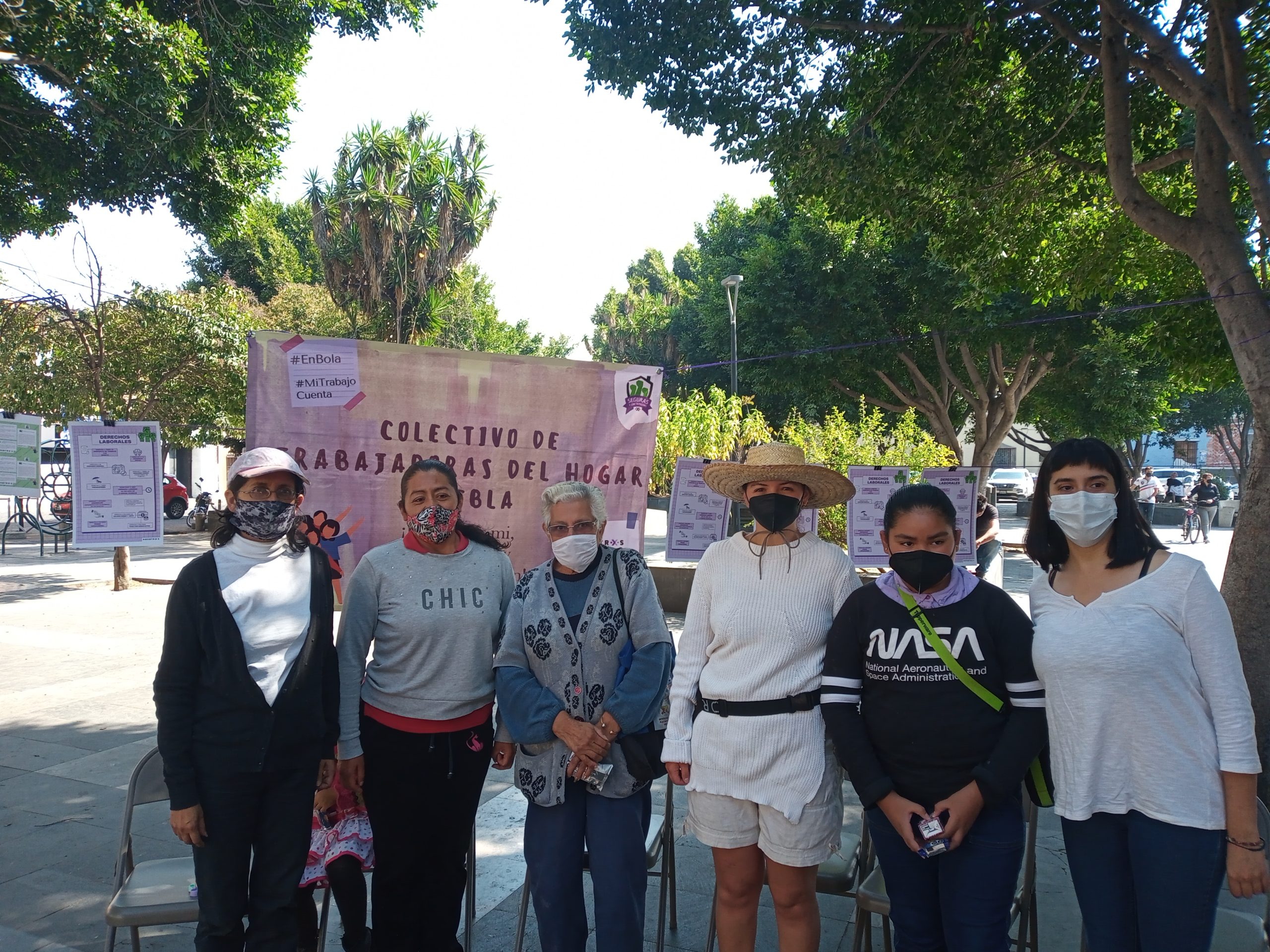 Trabajadoras del hogar exigen garantías laborales en Puebla