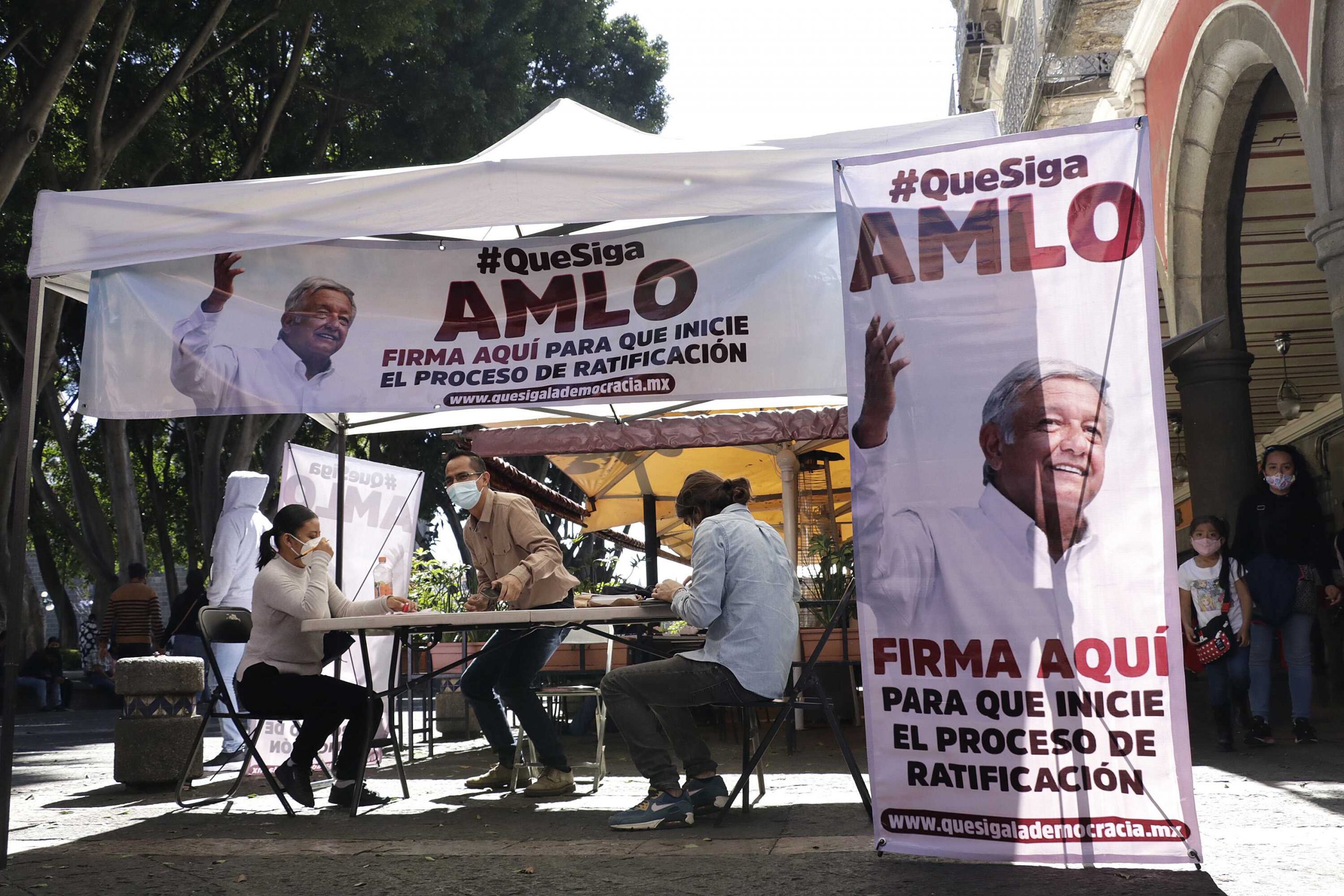 Apoyo de Puebla para revocación de mandato implica hasta 15 mil firmas diarias