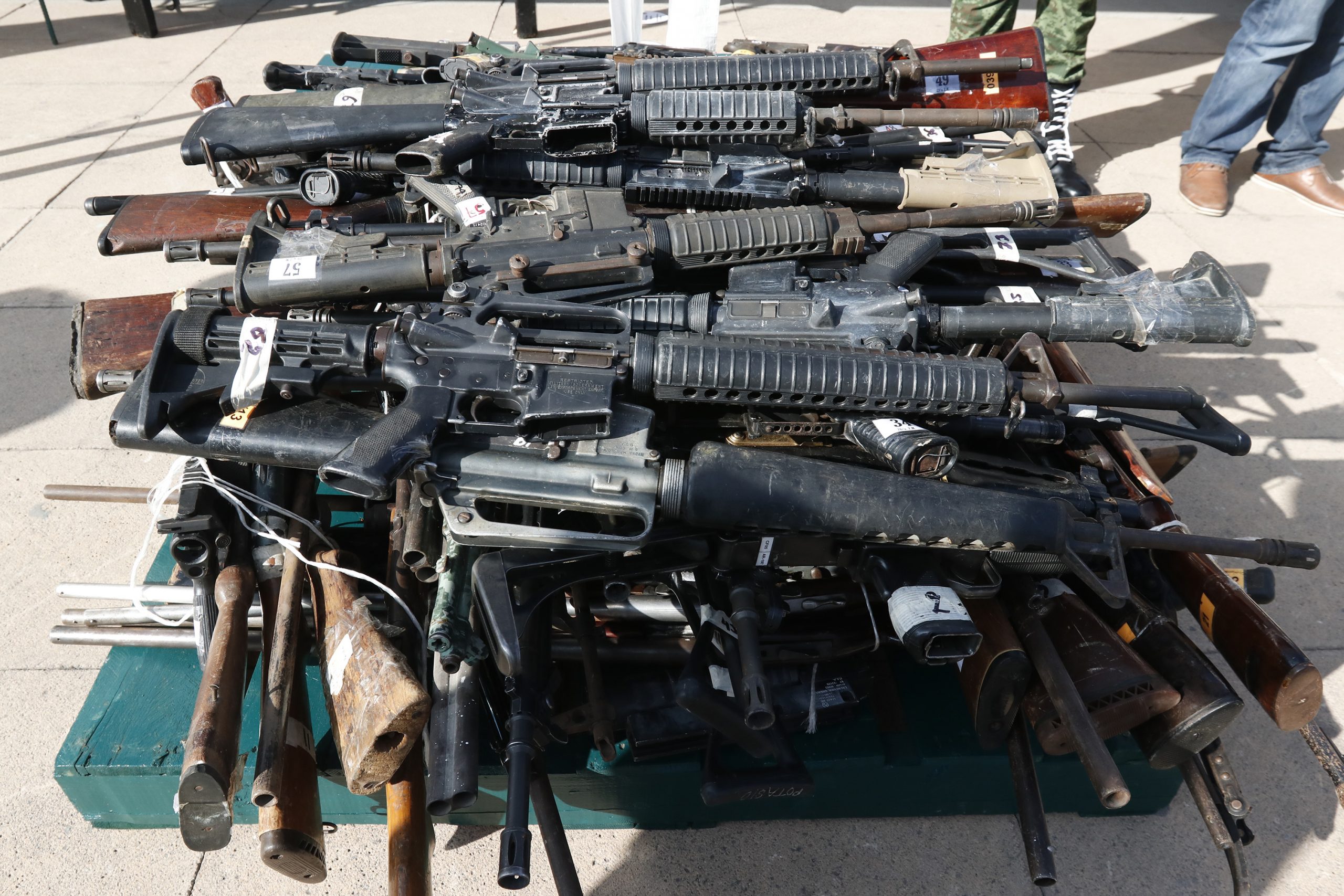 Aseguran en Puebla más armas que droga: CNPJF
