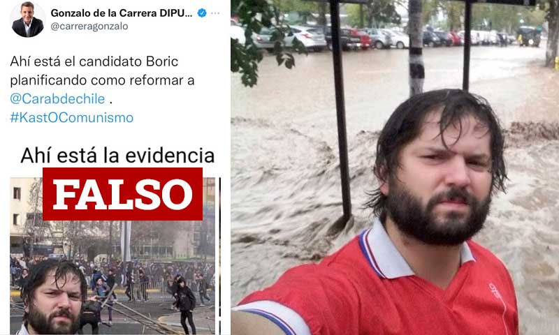 Gonzalo de la Carrera culpa al comando de Kast por imagen trucada y fake  news que publicó sobre Gabriel Boric