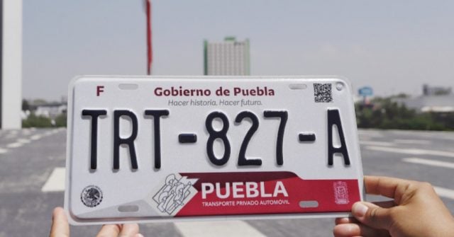 ¡Oficial! Comienza cambio de placas de Puebla en enero de 2022