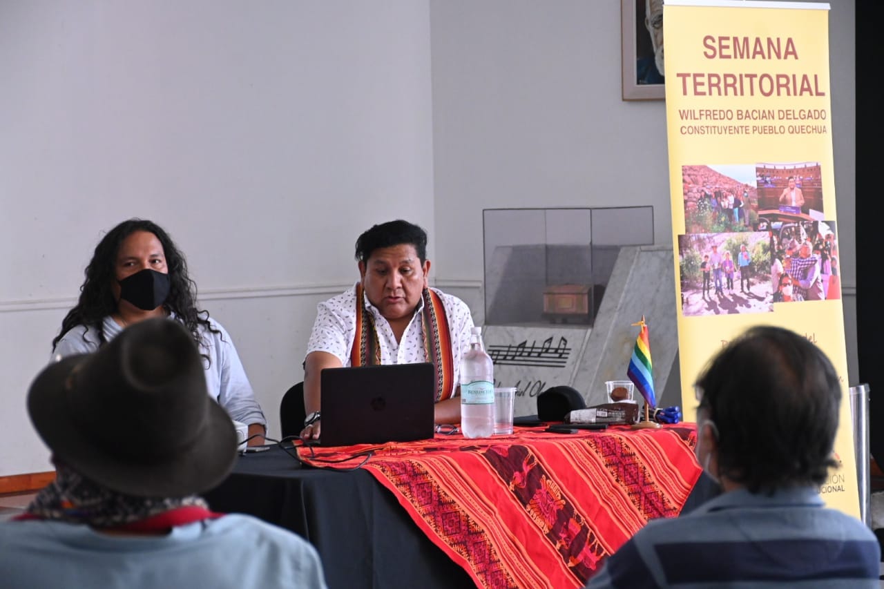 Comunidad Quechua junto a convencional redactan propuesta de norma constitucional
