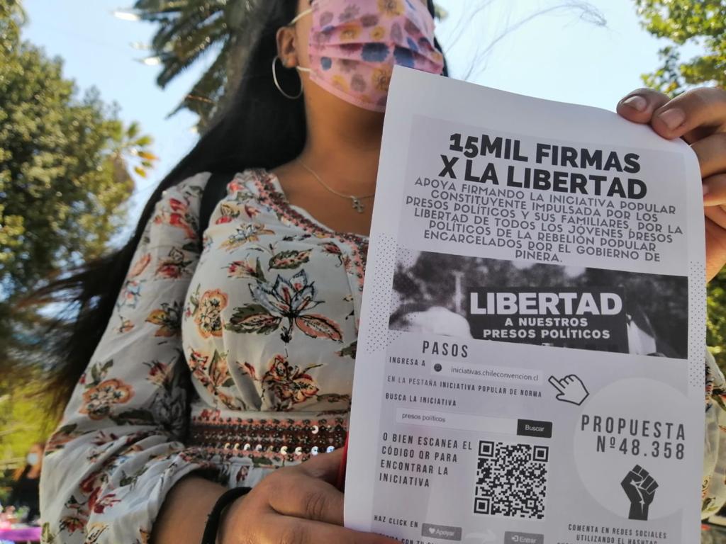 «15 mil firmas por la libertad»: Se despliega campaña interregional por la libertad de los presos políticos de la Revuelta