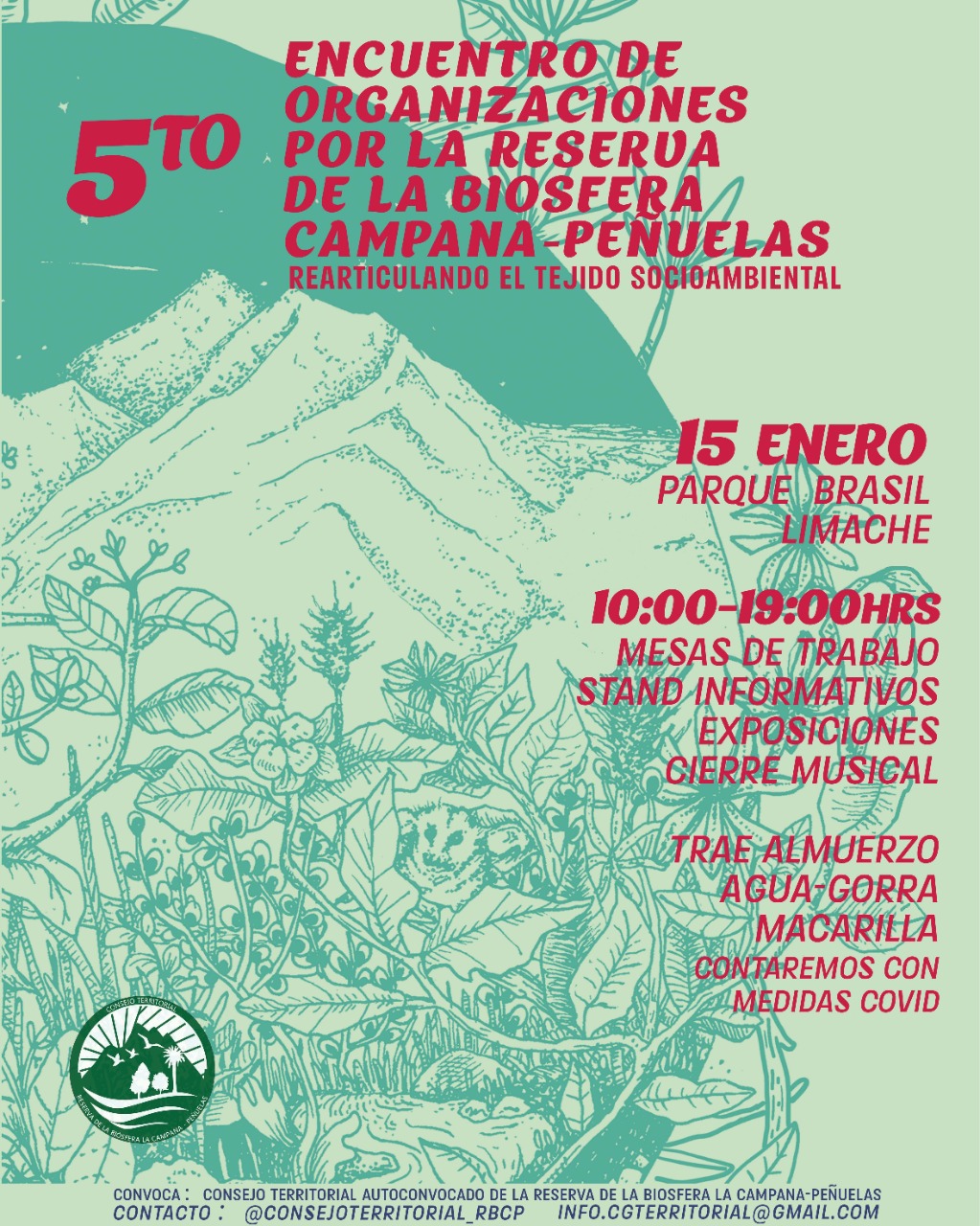 Organizaciones territoriales convocan al Quinto Encuentro por la Reserva de la Biósfera La Campana-Peñuelas