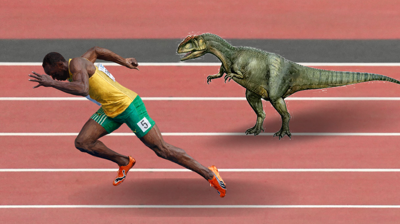 Estudio señala que algunos dinosaurios era tan rápidos como Usain Bolt