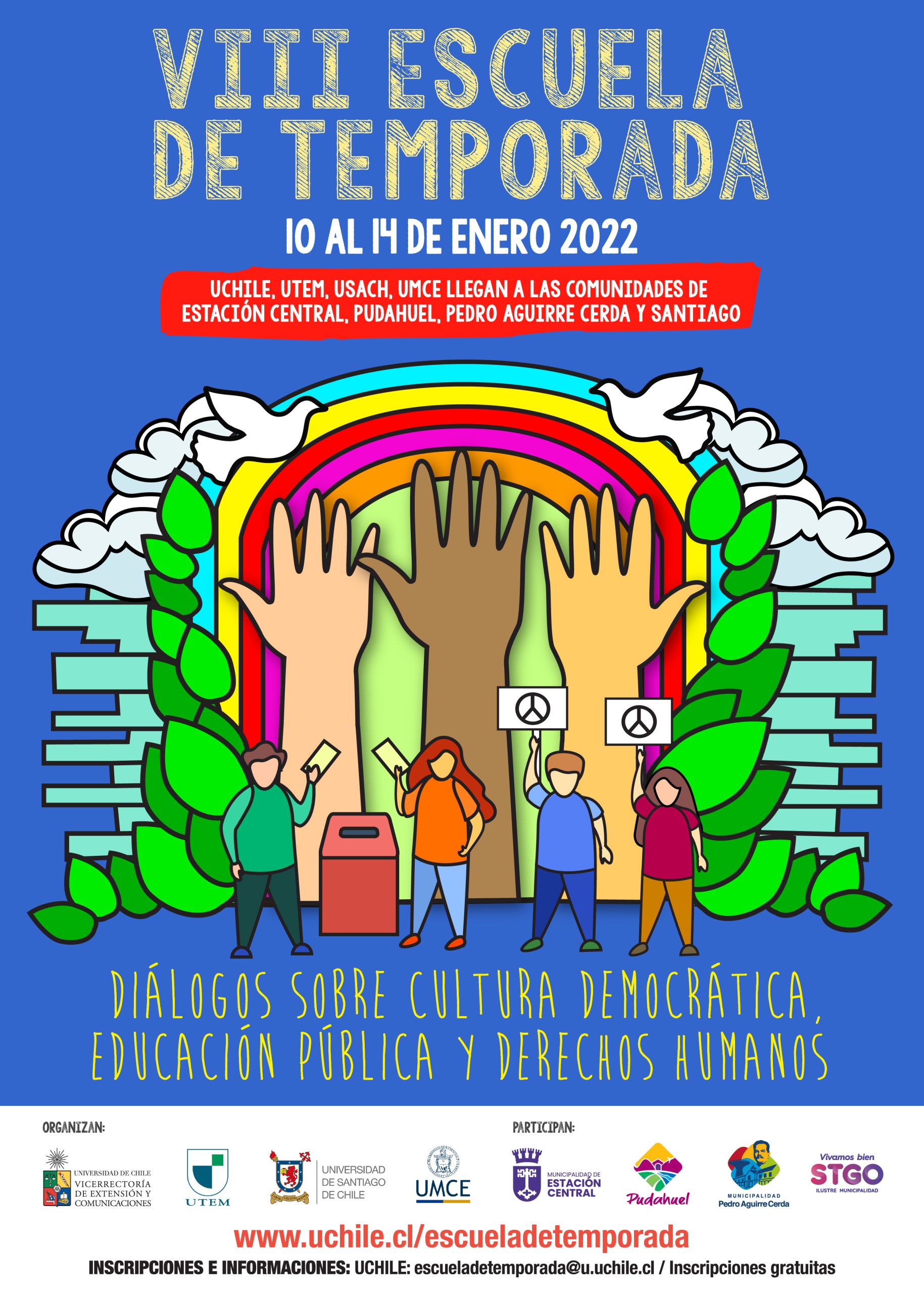 Santiago: Universidades estatales se unen para llevar diálogos sobre cultura, educación y derechos humanos a cuatro comunas