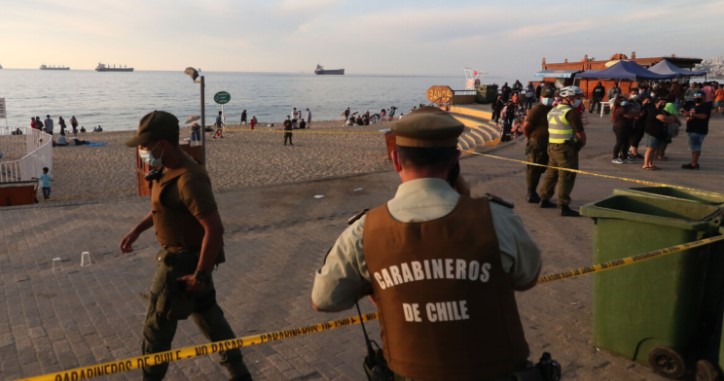 Balacera en la playa El Sol: Hombre muere tras impacto de tres balas en Viña del Mar