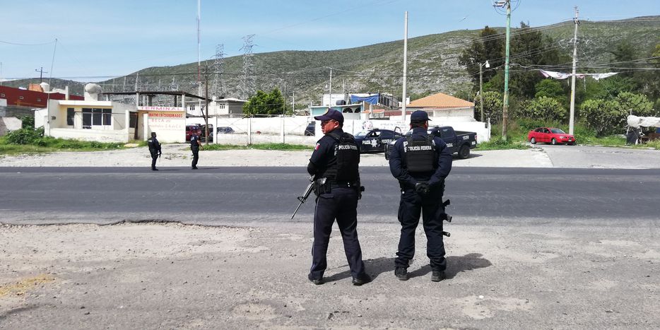 Policías en Acatzingo