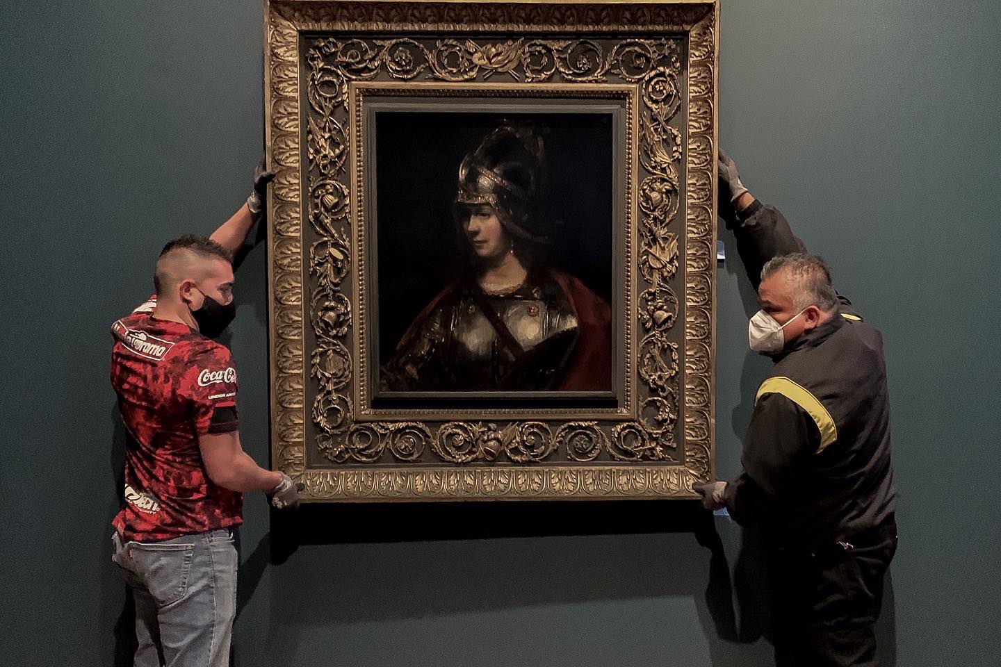 Por primera vez en México se exhibe Palas Atenea de Rembrandt