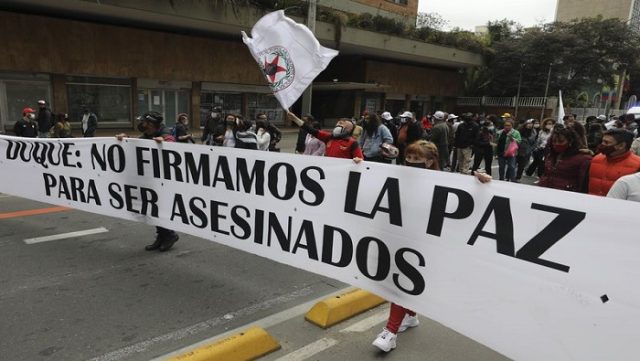 La JEP solicita a la Procuraduría colombiana investigar «posibles fallas de protección» a 35 firmantes de paz que fueron asesinados