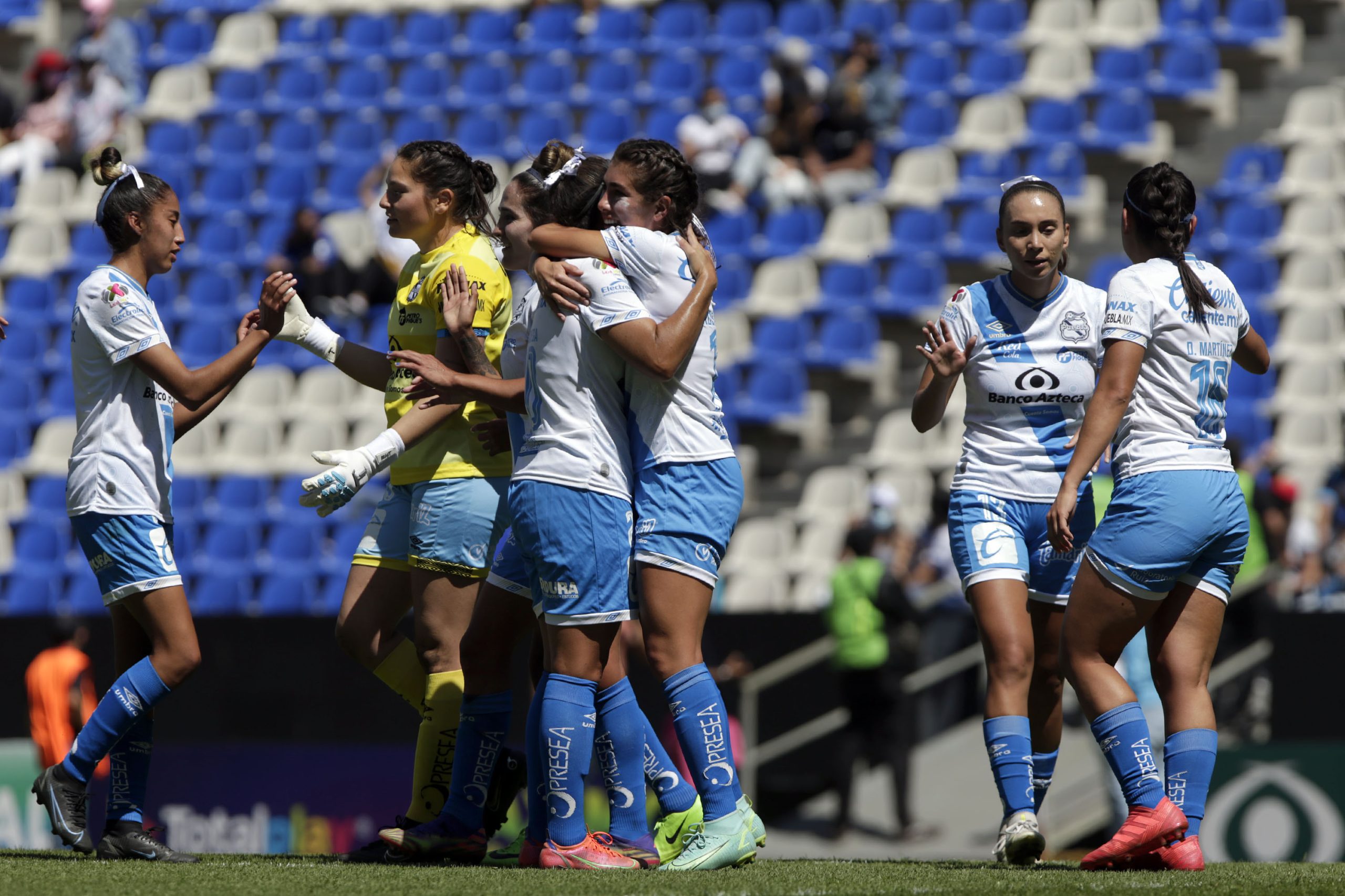 ¡Con lo justo! En casa, Puebla femenil derrota 2 a 1 a los Pumas