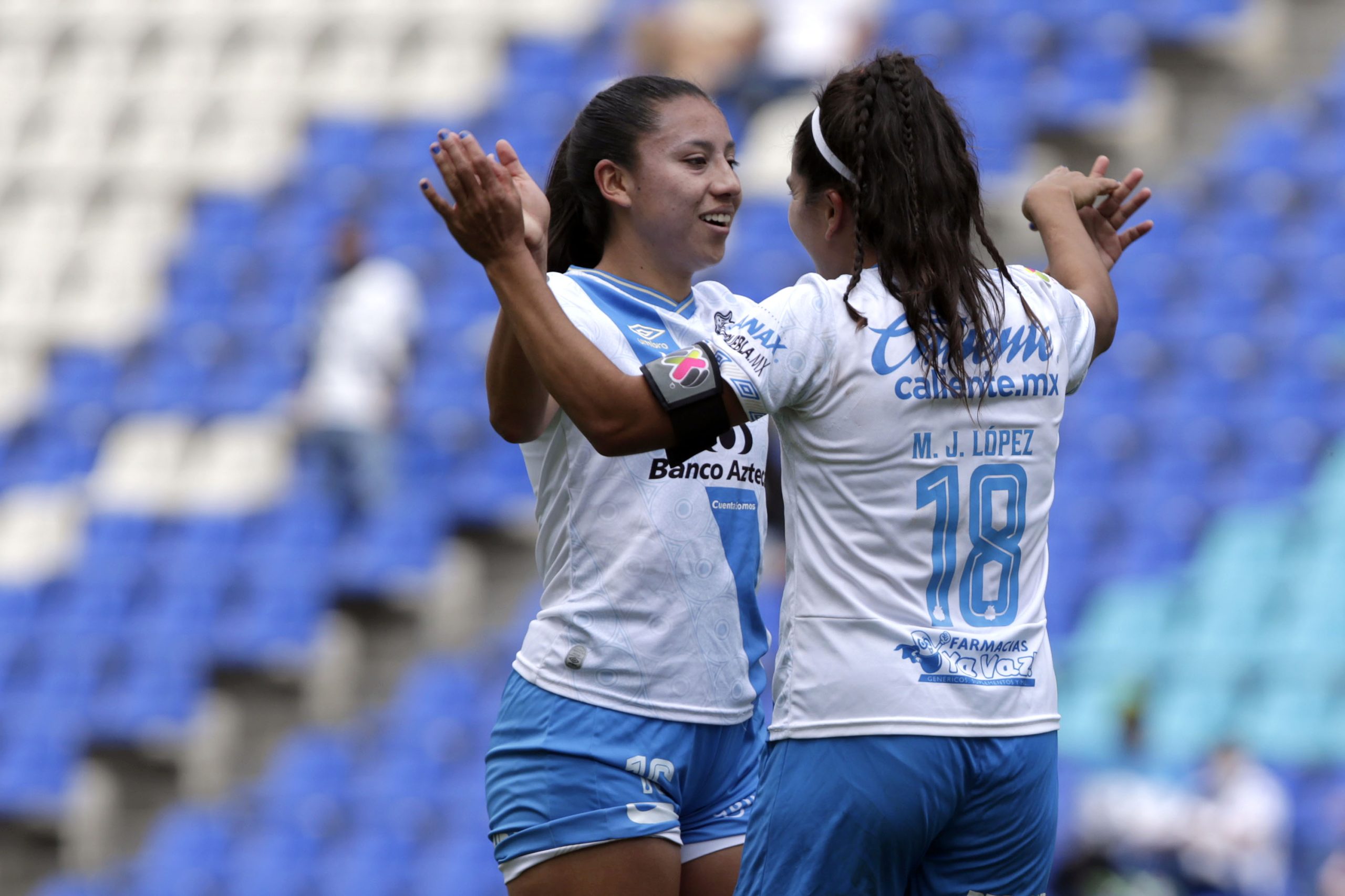 Llegó la primera victoria para Puebla Femenil; vencen 2 a 0 a Xolos