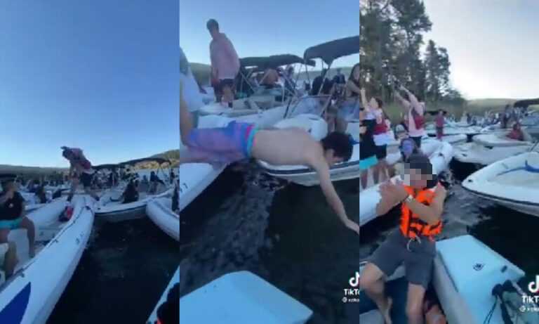Igual que la de Pucón: Reportan nueva fiesta de lanchas en lago de Vichuquén y crece la indignación en redes sociales