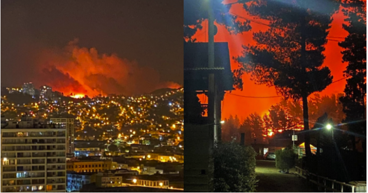 Incendio forestal en Valparaíso deja saldo de 80 hectáreas y 40 viviendas afectadas