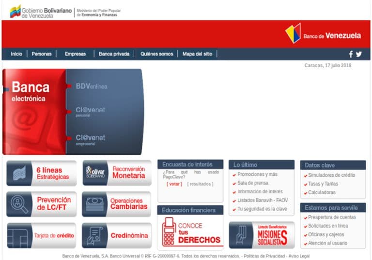 BDV incluye “Botón de Pago” en portal Vitrina Venezuela