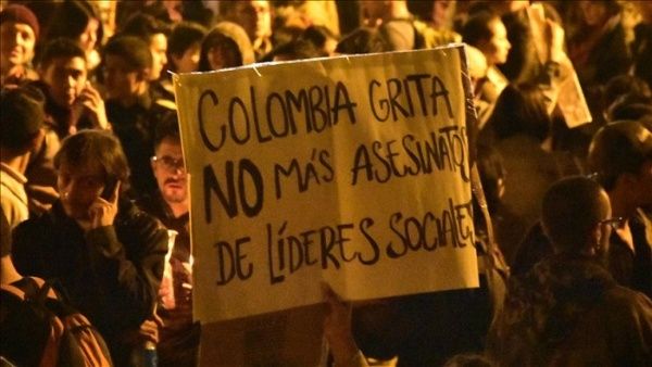 Defensoría del Pueblo de Colombia denuncia el asesinato de 52 líderes en el 2022