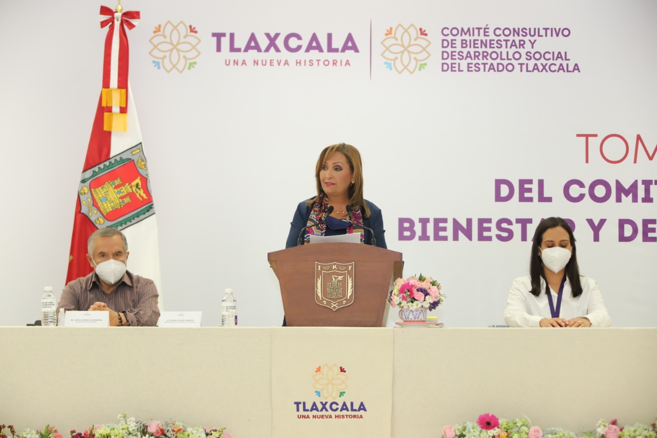 Lorena Cuéllar instala Comité Consultivo de Bienestar y Desarrollo Social en Tlaxcala