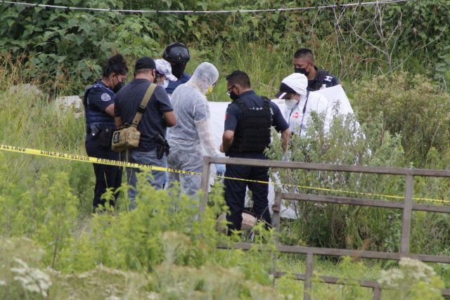 Hallan restos humanos embolsados en Cuautlancingo 