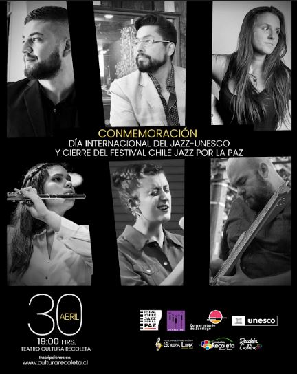 Día Internacional del Jazz-Unesco y Festival Chile Jazz por la paz cierran con concierto gratuito en Recoleta
