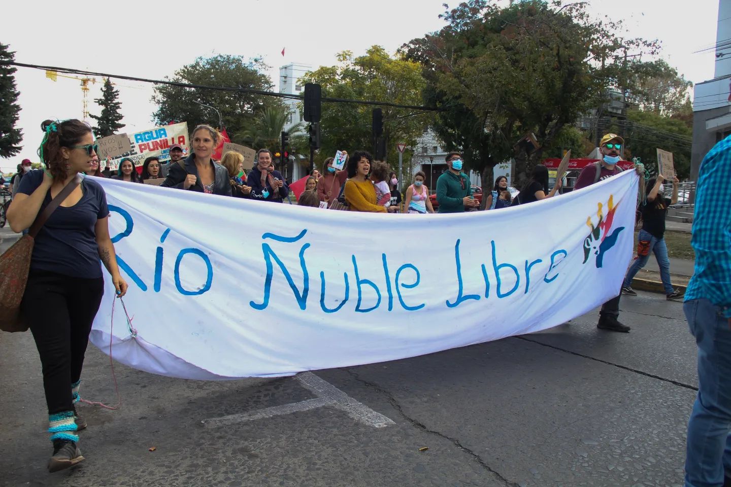 Manifestación por la defensa del río Ñuble se concentró en Chillán