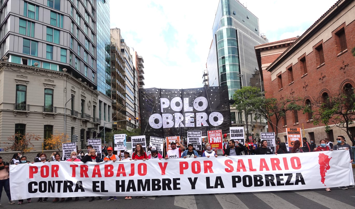 Pueblo argentino se moviliza «por trabajo y por salario, contra el hambre y la pobreza»
