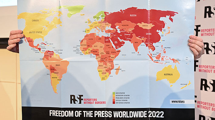 Chile bajó 28 lugares en Clasificación Mundial de Libertad de Prensa RSF