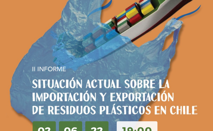 Este jueves se lanza el segundo informe: Situación actual sobre la importación y exportación de residuos plásticos en Chile