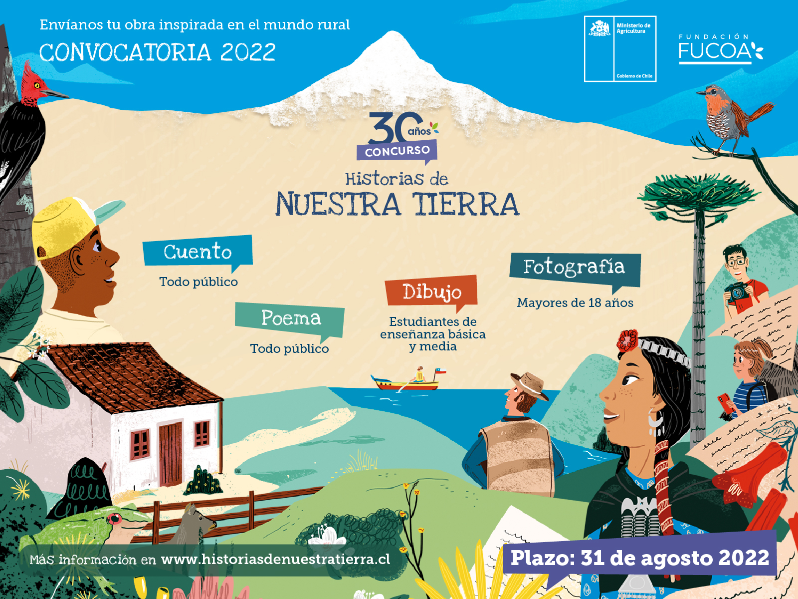Ministerio de Agricultura presentó trigésima versión del concurso «Historias de Nuestra Tierra» que releva la cultura rural de Chile