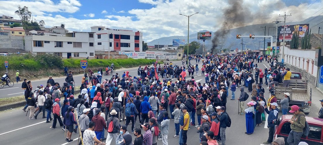 Ecuador vivió su cuarta jornada de paro nacional y ante falta de respuestas prevén movilizaciones a Quito